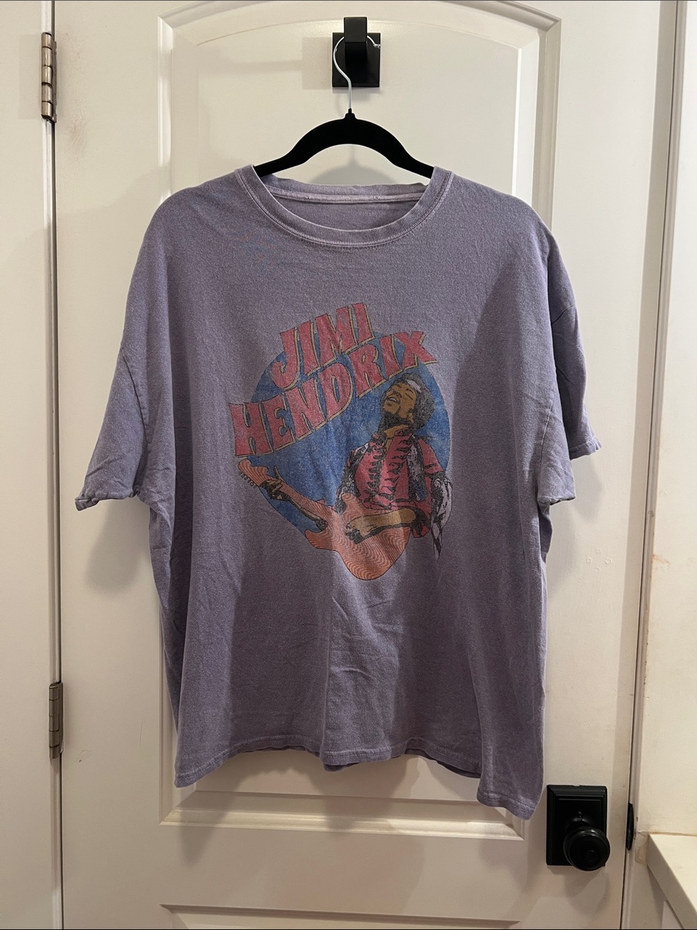 Vintage Graphic Short Sleeve Tee - Purple - no size tag fits like XL